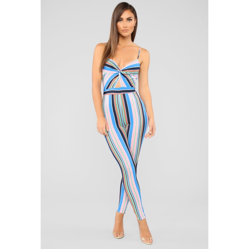 Colorful striped Jumpsuit